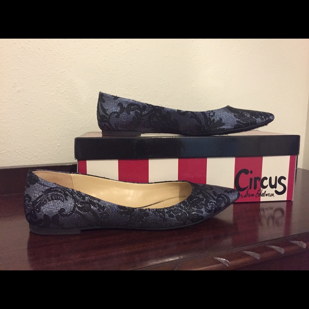 Sam Edelman Circus Blue Sparkle Flats